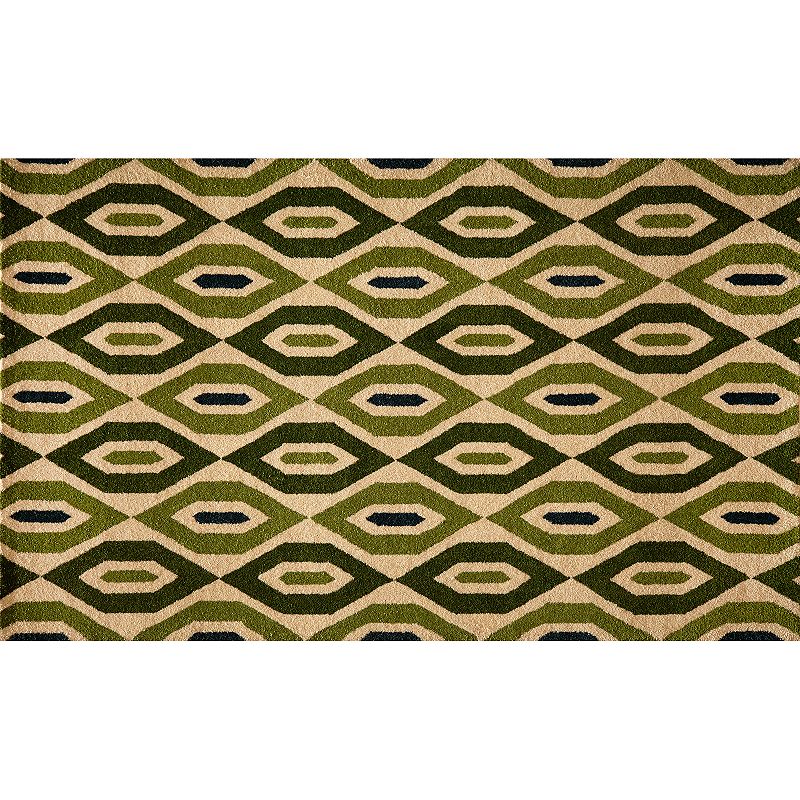 Momeni Habitat Ruby Rug, Med Green, 8X10 Ft