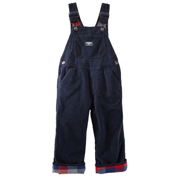 Baby Boy OshKosh B'gosh® Flannel-Lined Corduroy Overalls