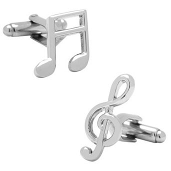 Men's Cuff Links, Inc. Music Notes Cuff Links