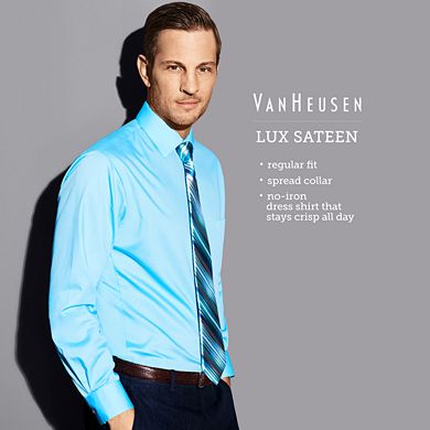 Men's Van Heusen Regular-Fit Lux Sateen Dress Shirt