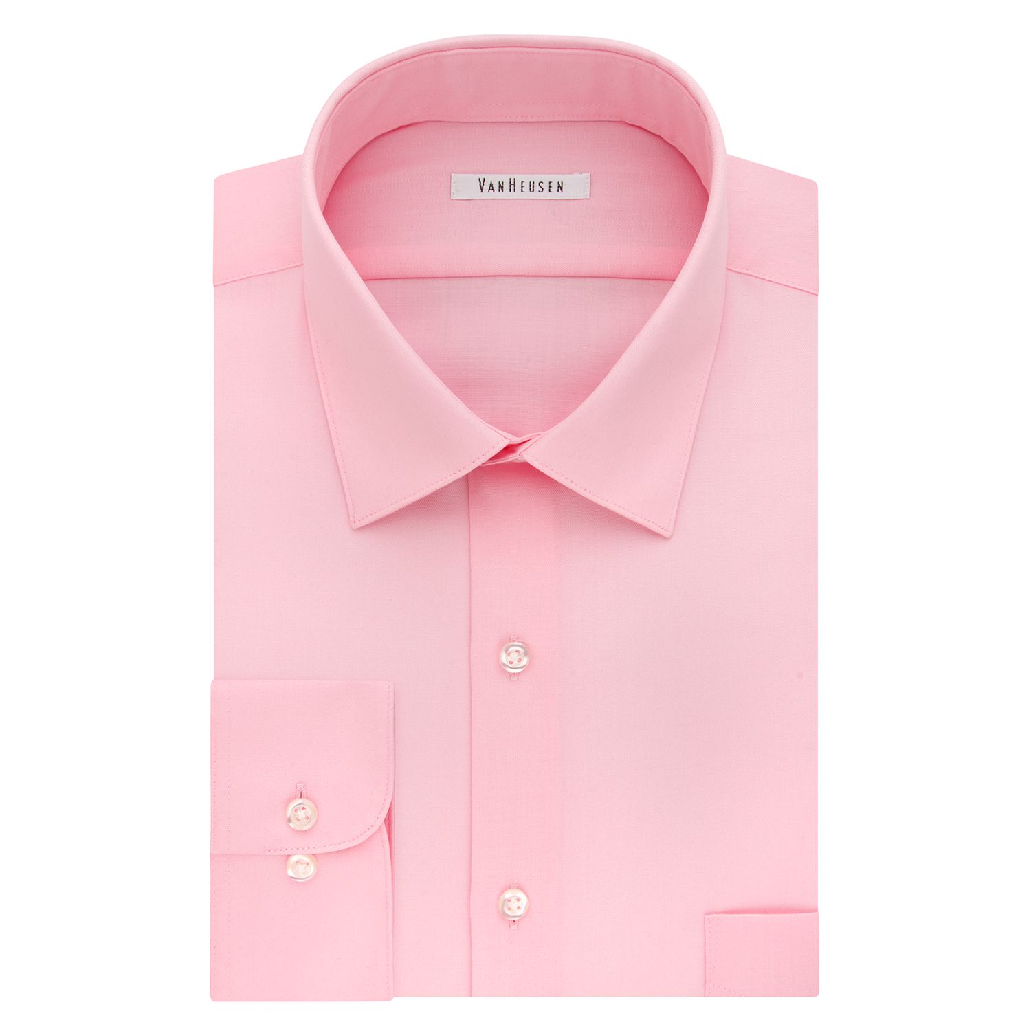 Van Heusen Herren Hemd Regular Fit – Lux Satin Stretch, Knitterfrei, Langärmlig, Mit Spread-Kragen