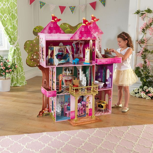 Barbie Dream House Girls Kids Play Mansion Pretend Dollhouse With Furniture