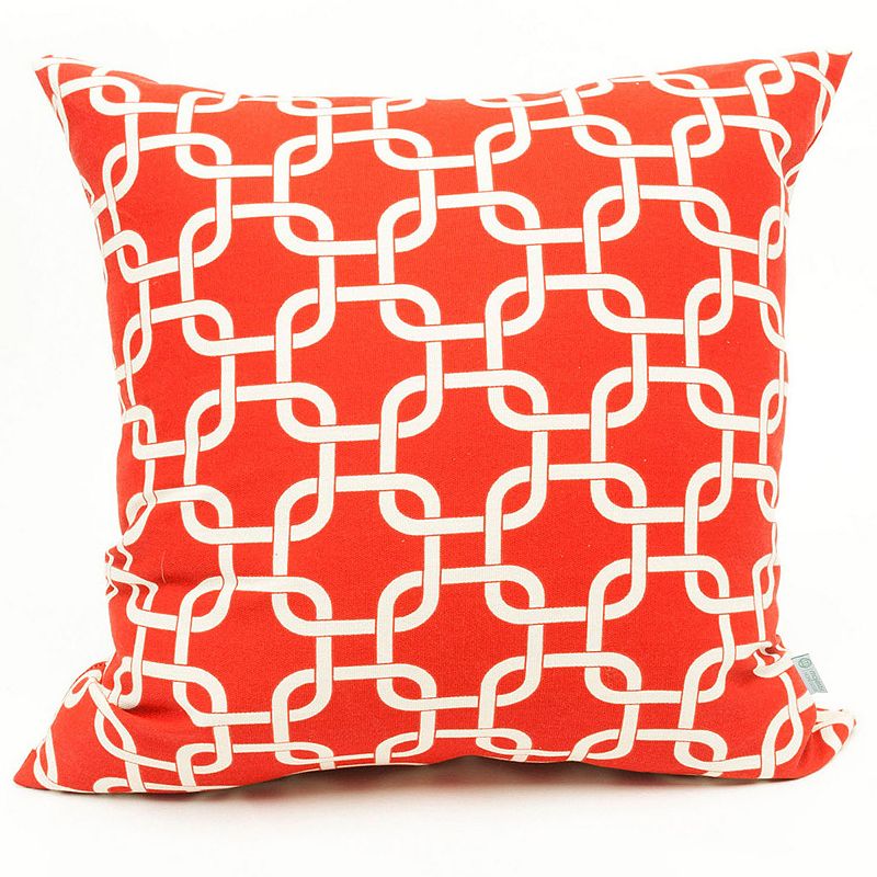 Majestic Home Goods Links Indoor Outdoor Throw Pillow, Red