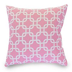 Majestic Home Goods Decorative Baby Pink Chevron Small Pillow