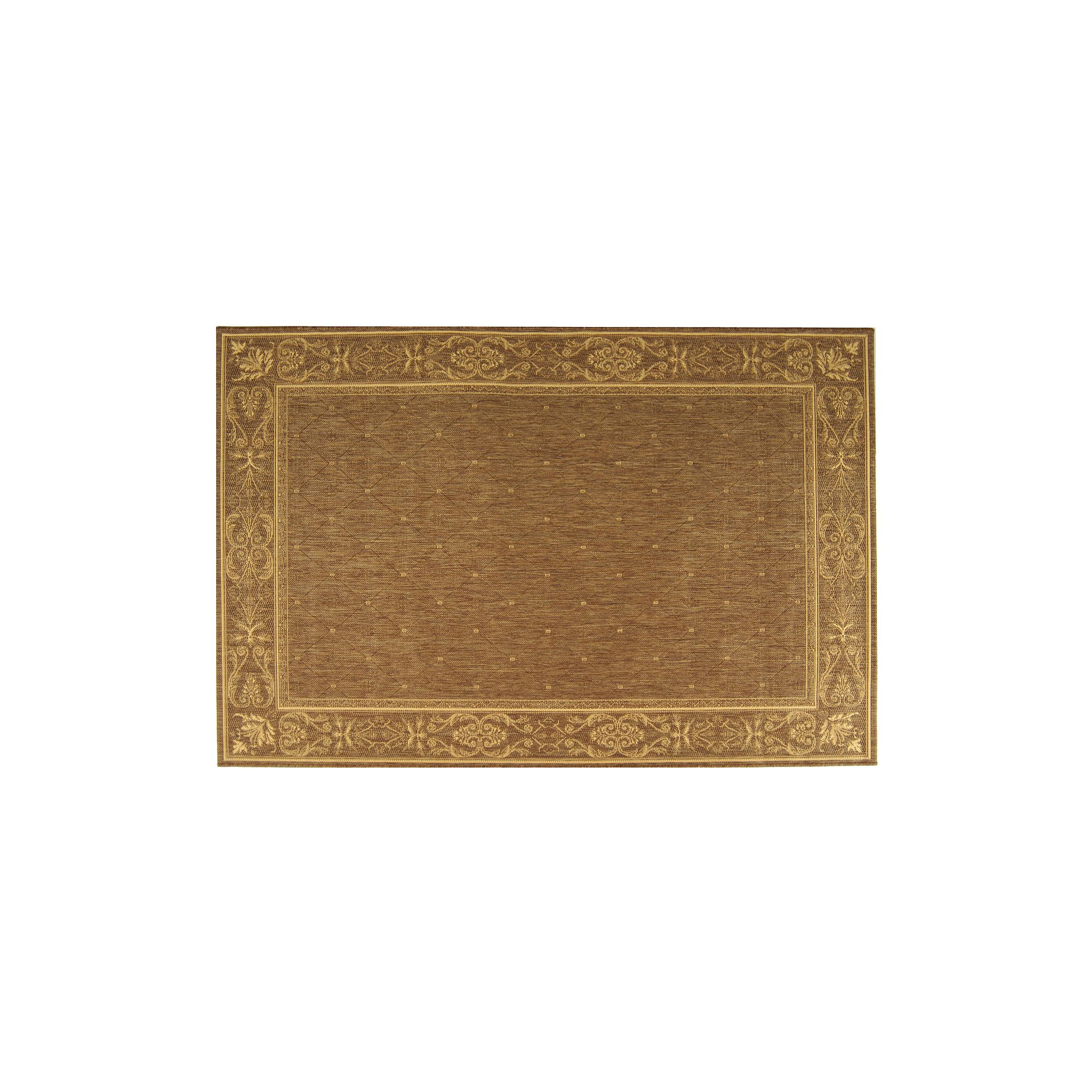 Safavieh Courtyard Ornate Border Rug, Brown Natural