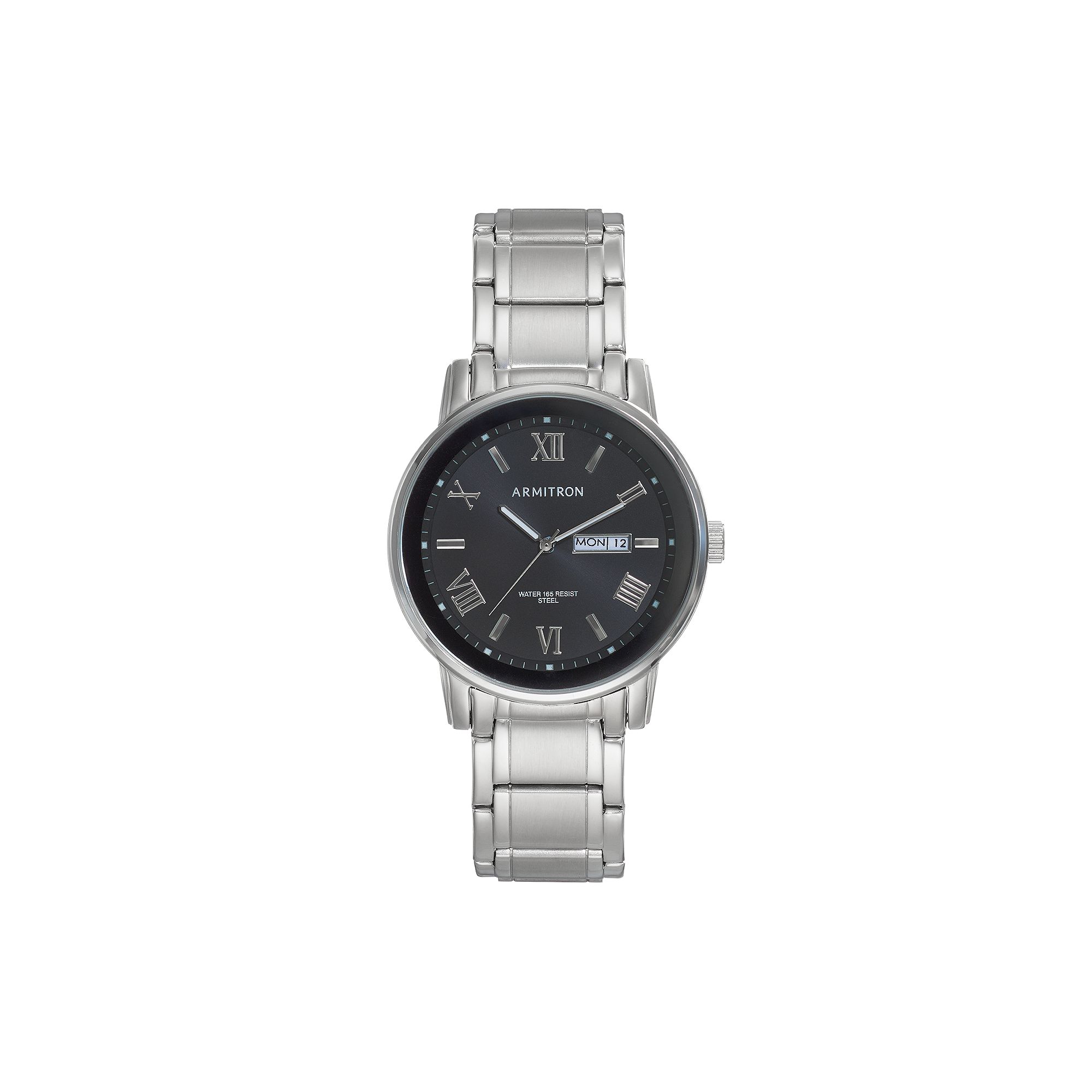 Armitron Mens Stainless Steel Watch, Size: Large, Silver Tone