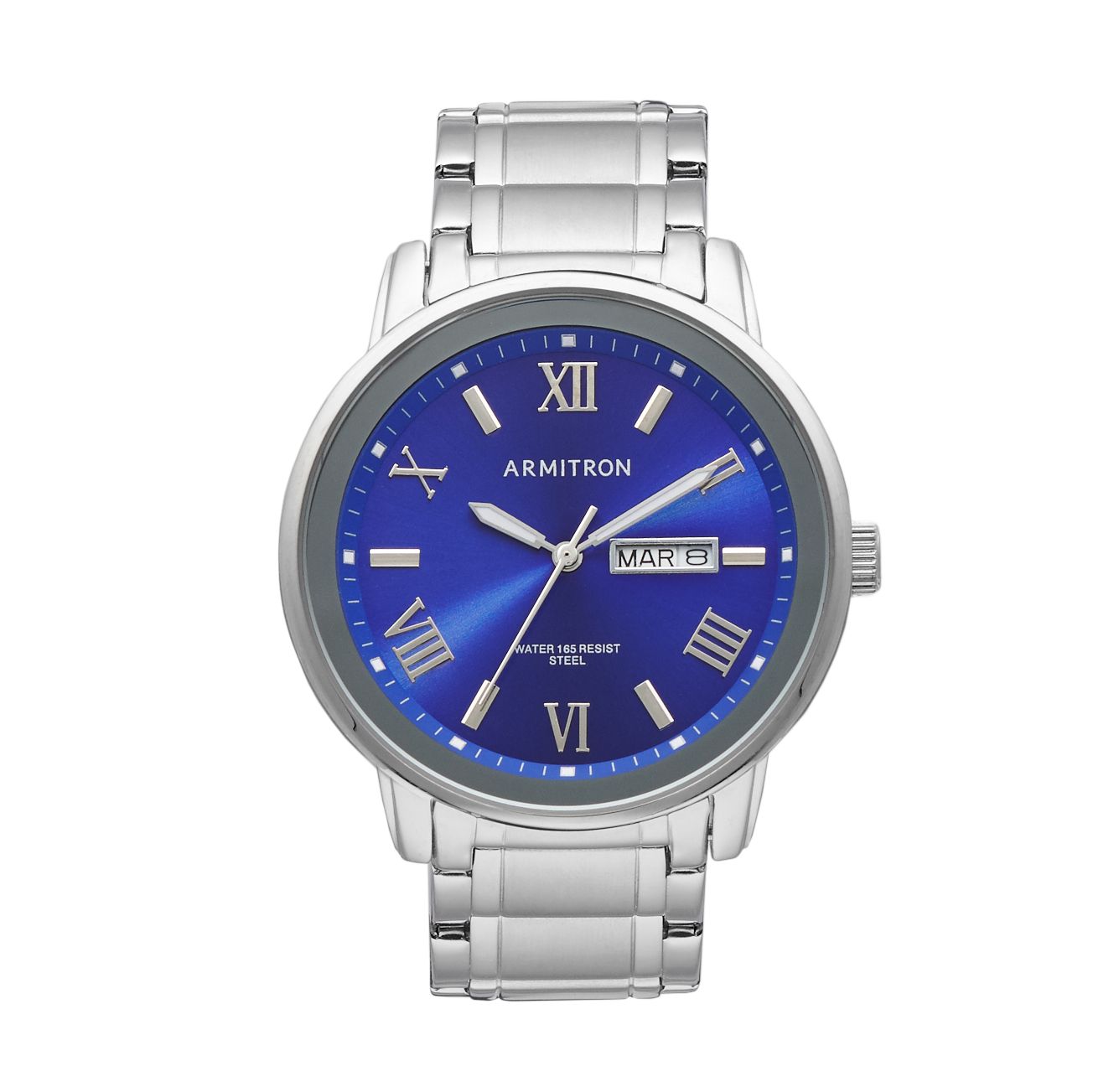 armitron water 165 resist steel