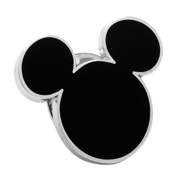Disney's Mickey Mouse Head Silhouette Lapel Pin.