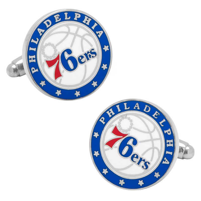 Philadelphia 76ers Cuff Links, Blue
