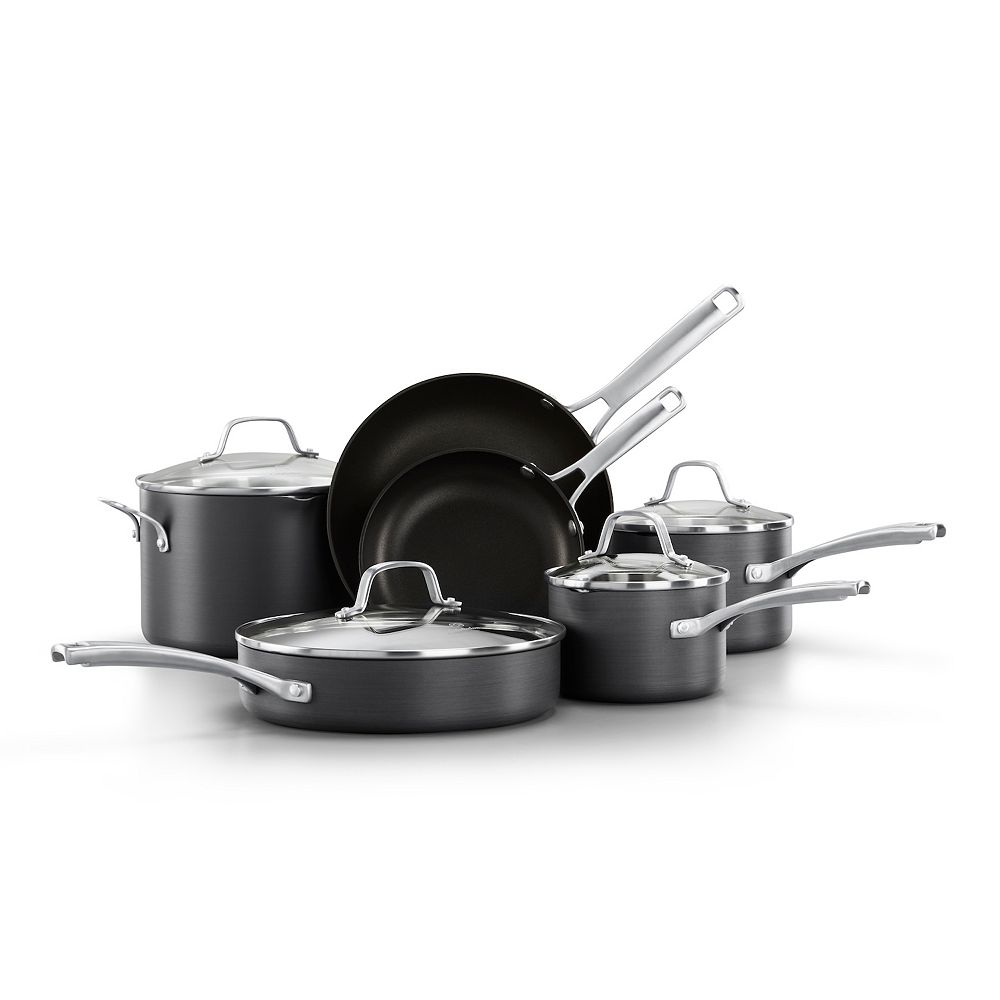 Calphalon Classic 10 Pc Hard Anodized Aluminum Nonstick Cookware Set