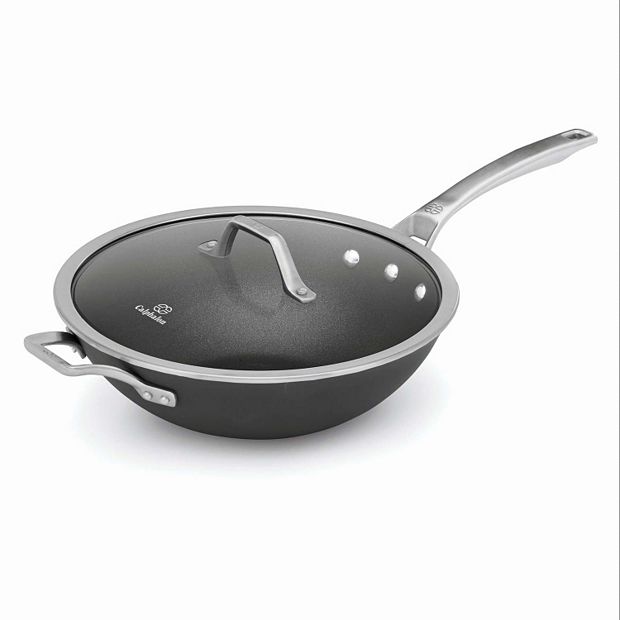 Calphalon Signature 3 qt. Hard-Anodized Aluminum Nonstick 12-Inch Everyday Saute  Pan with Cover 985120890M - The Home Depot