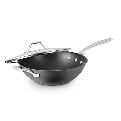 Calphalon Signature Nonstick 12-in. Flat-Bottom Wok