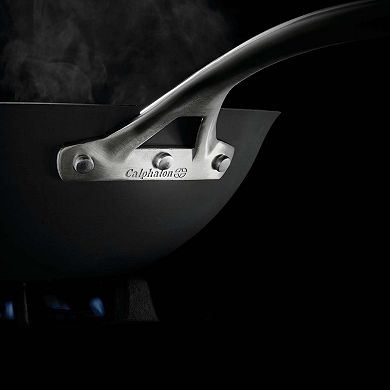 Calphalon Signature Nonstick 12-in. Flat-Bottom Wok