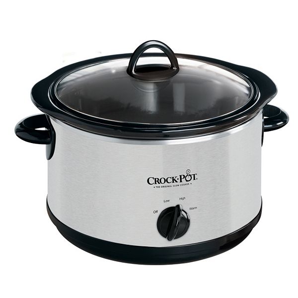 Crock-Pot 2.5 Quart Manual 2 Settings Slow Cooker with Recipes, Purple  Polka Dot