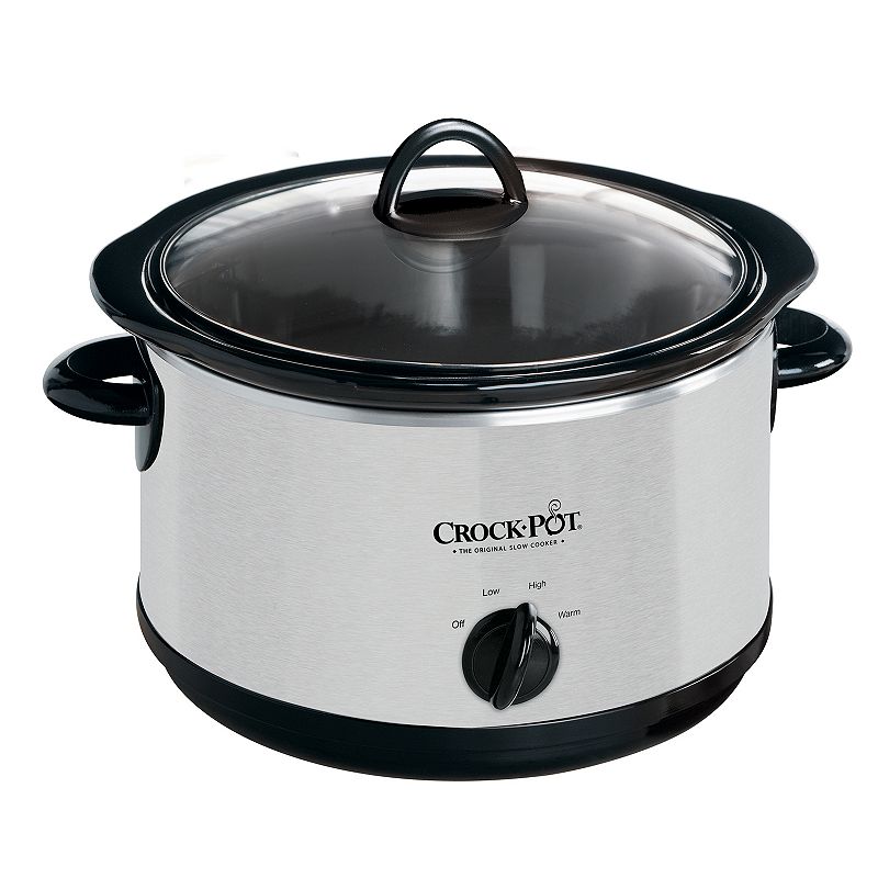 GET Crock-Pot 5-qt. Manual Slow Cooker, Silver LIMITED