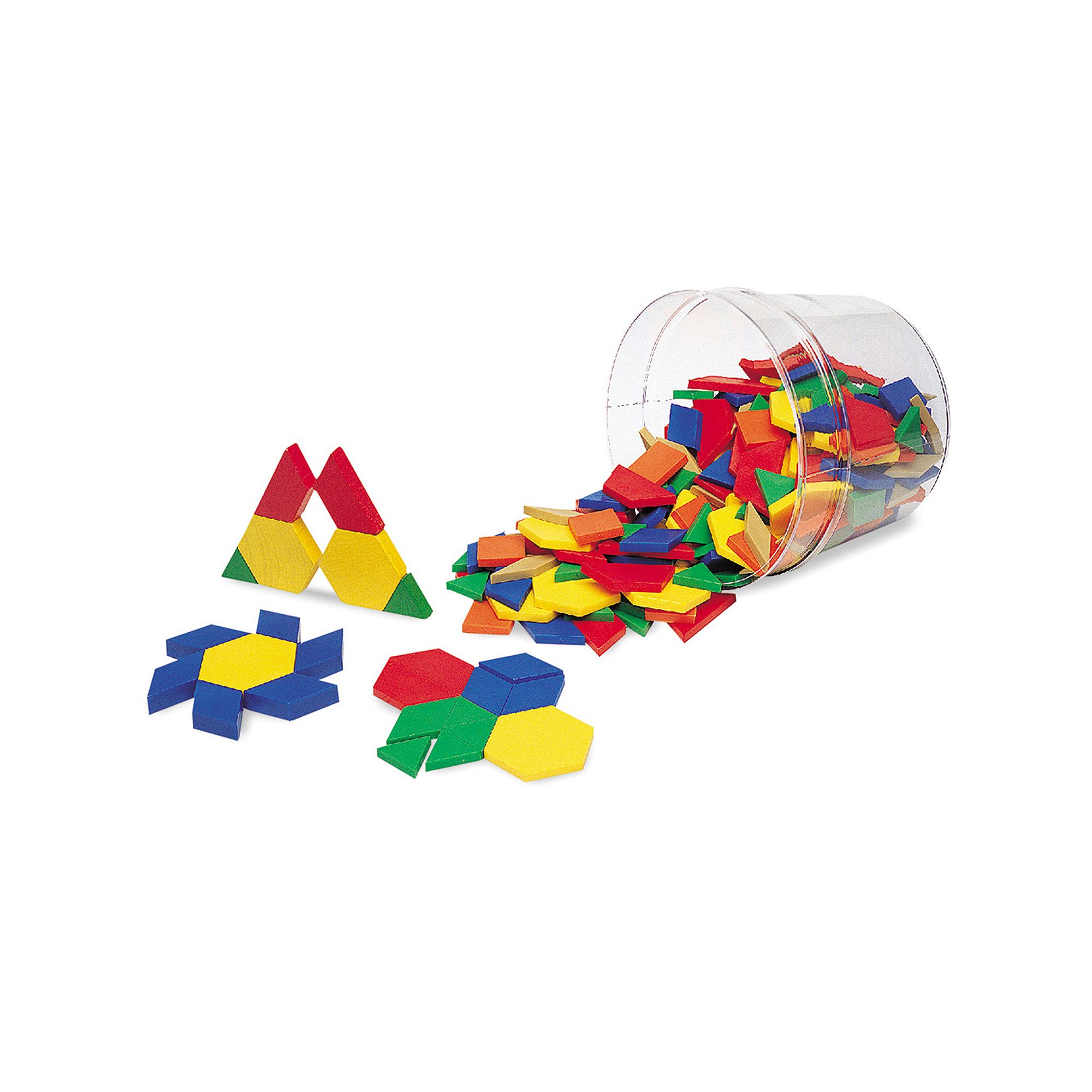 Learning Resources Plastic Pattern Blocks Set, Multicolor