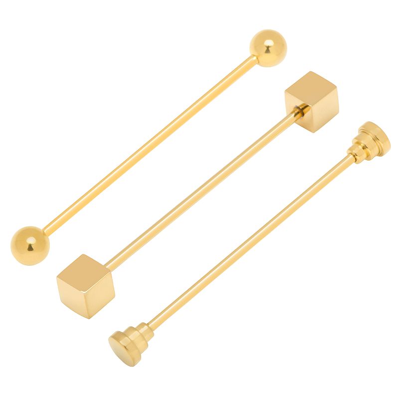 27584434 3-pc. Gold-Tone Stainless Steel Collar Bar Set sku 27584434