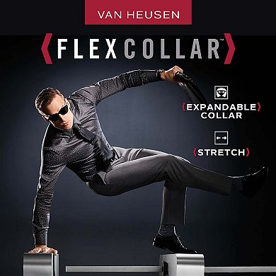 Men's Van Heusen Slim-Fit Flex Spread-Collar Dress Shirt