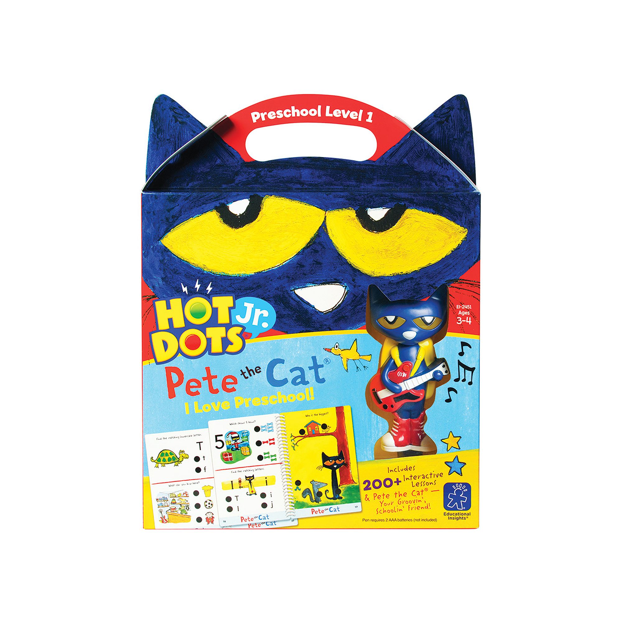 Educational Insights Hot Dots Jr. Pete the Cat Preschool Level 1 Activity B