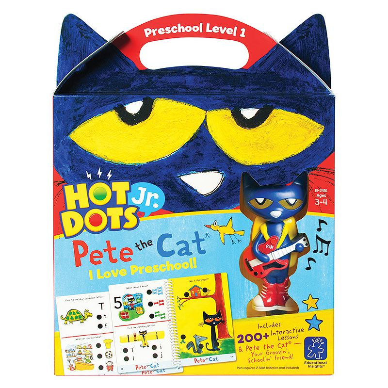 Educational Insights Hot Dots Jr. Pete the Cat Preschool Level 1 Activity B