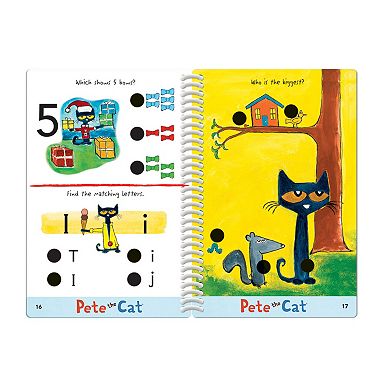 Educational Insights Hot Dots Jr. Pete the Cat Preschool Level 1 Activity Book & Talking Pen Set