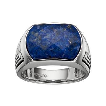 Men's Lapis Lazuli Sterling Silver Ring