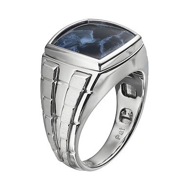 Men's Pietersite Sterling Silver Ring