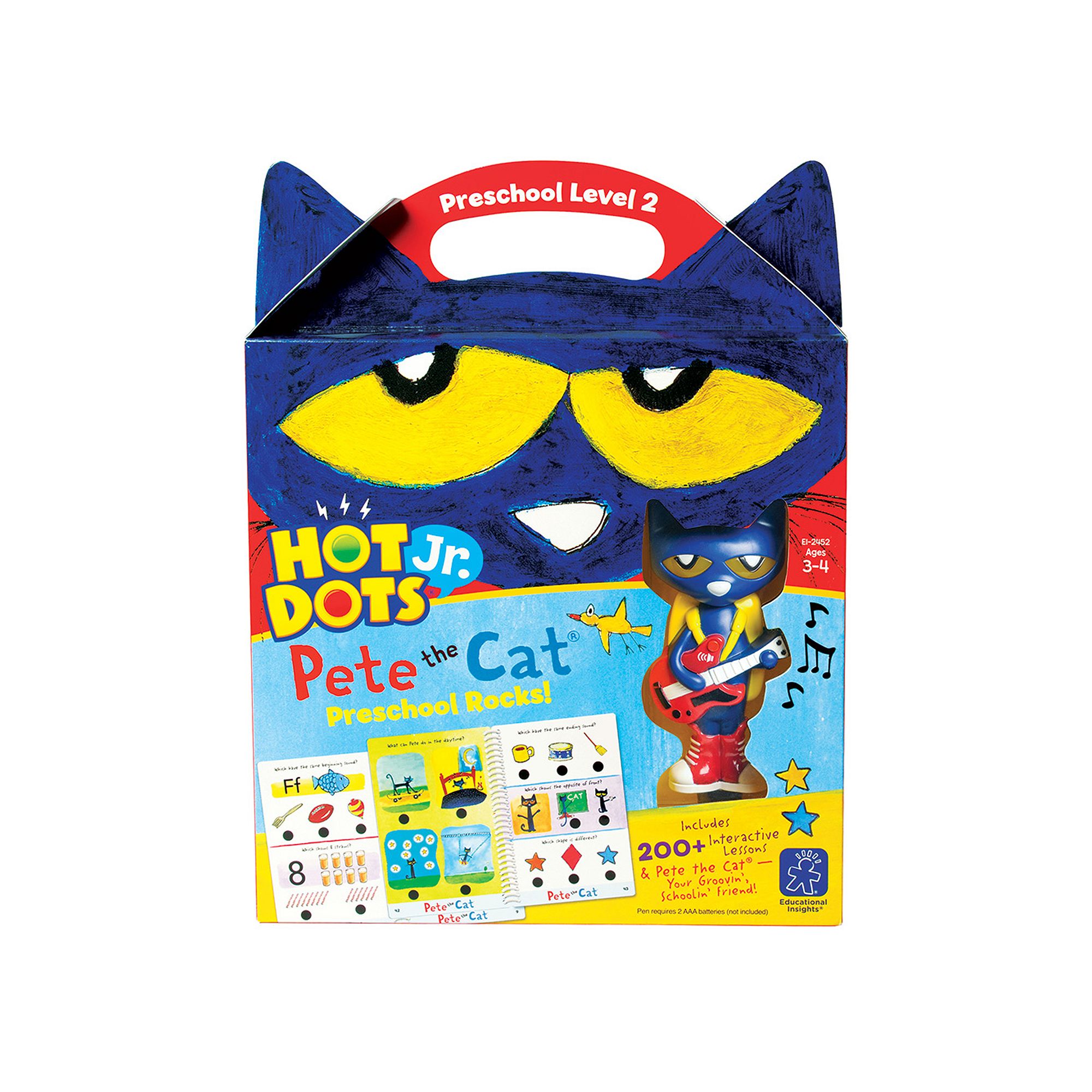 Educational Insights Hot Dots Jr. Pete the Cat Preschool Level 2 Activity B