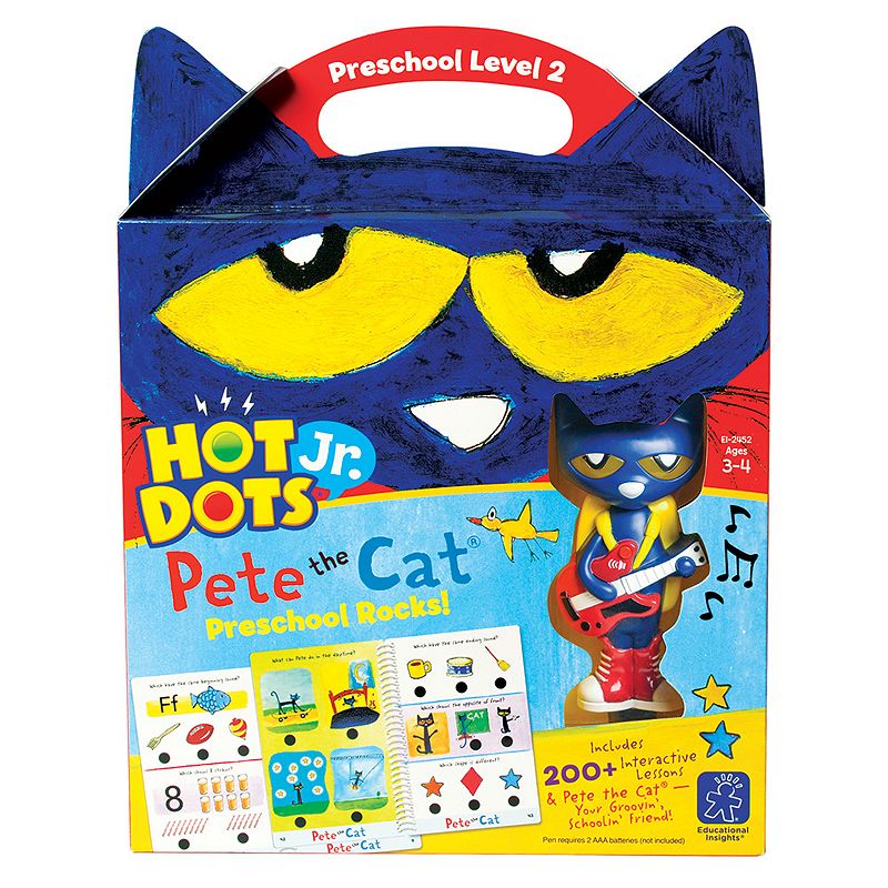 Educational Insights Hot Dots Jr. Pete the Cat Preschool Level 2 Activity B