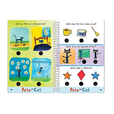 Educational Insights Hot Dots Jr. Pete the Cat Preschool Level 2 Activity Book & Talking Pen Set