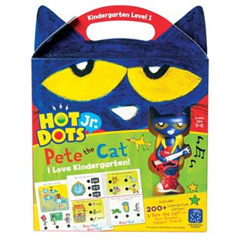 Educational Insights Hot Dots Jr. Pete the Cat Kindergarten Level 1 Activity Book & Talking Pen Set