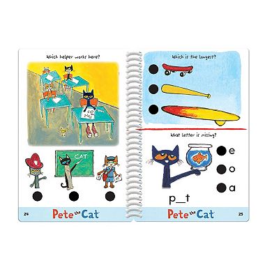 Educational Insights Hot Dots Jr. Pete the Cat Kindergarten Level 1 Activity Book & Talking Pen Set