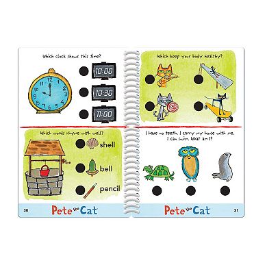 Educational Insights Hot Dots Jr. Pete the Cat Kindergarten Level 1 Activity Book & Talking Pen Set