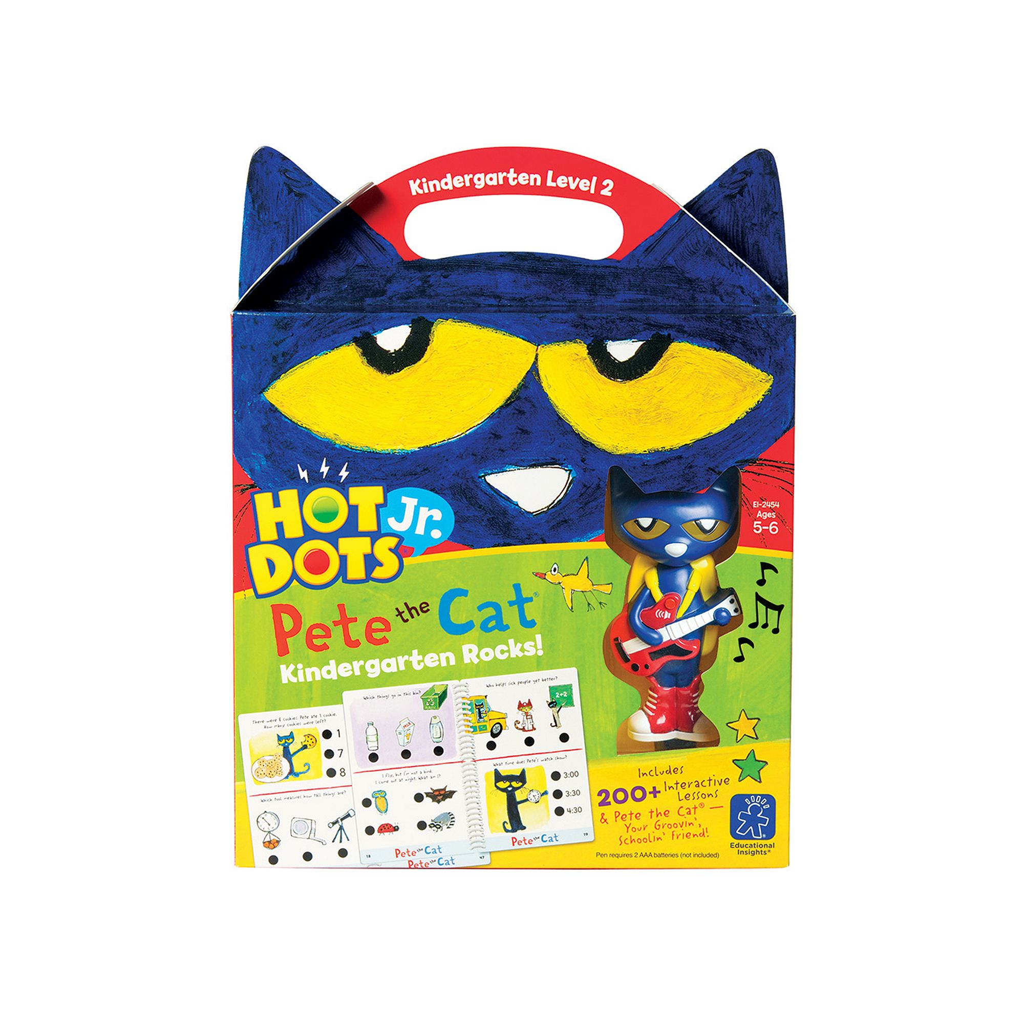 Educational Insights Hot Dots Jr. Pete the Cat Kindergarten Level 2 Activit