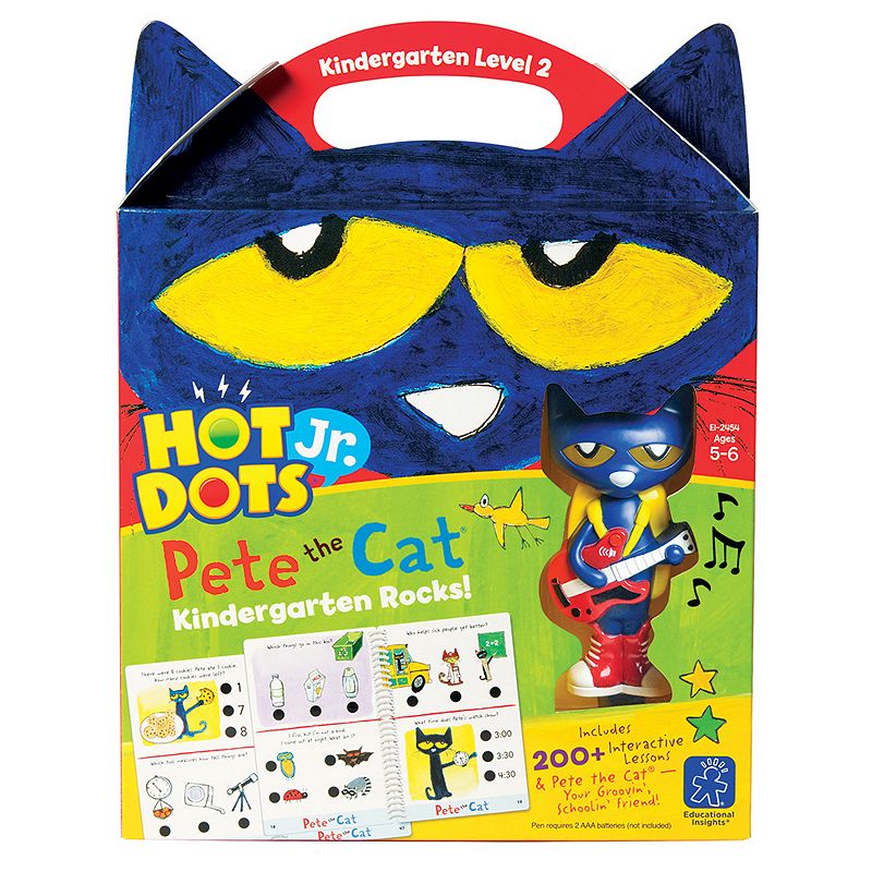Educational Insights Hot Dots Jr. Pete the Cat Kindergarten Level 2 Activit