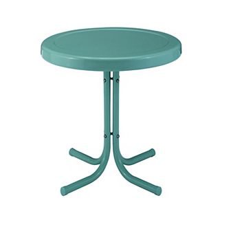 Crosley Outdoor Retro Metal Side Table