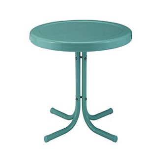 Crosley Outdoor Retro Metal Side Table