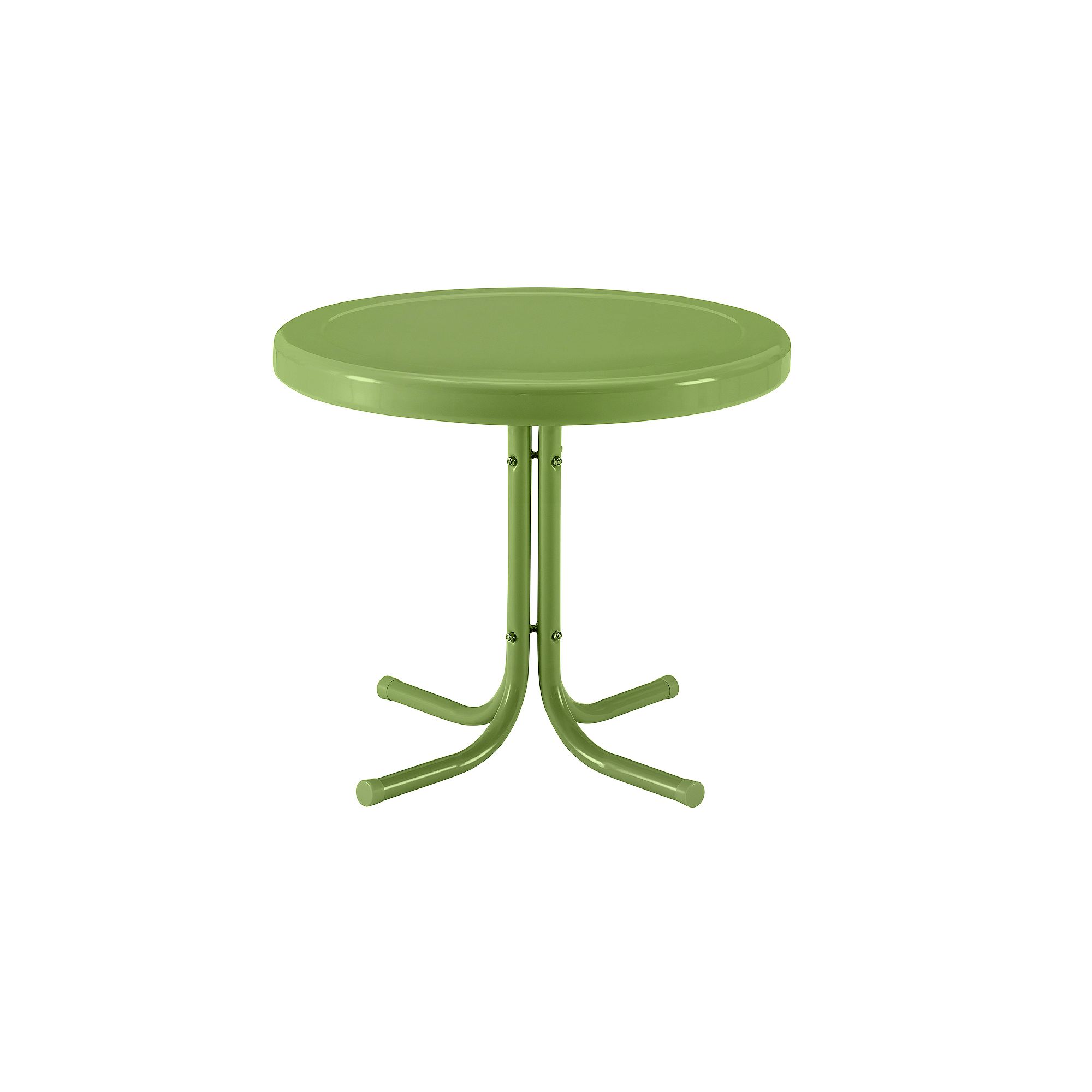 Crosley Outdoor Retro Metal Side Table, Green