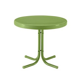 Crosley Outdoor Retro Metal Side Table