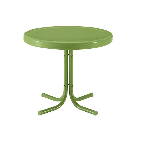 Crosley Outdoor Retro Metal Side Table