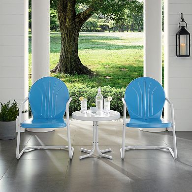 Griffith Metal Chairs & End Table 3-piece Set
