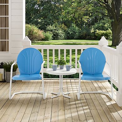 Griffith Metal Chairs & End Table 3-piece Set
