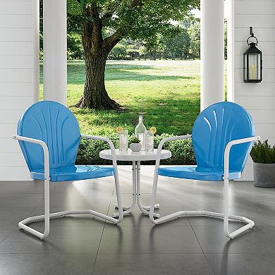 Griffith Metal Chairs & End Table 3-piece Set