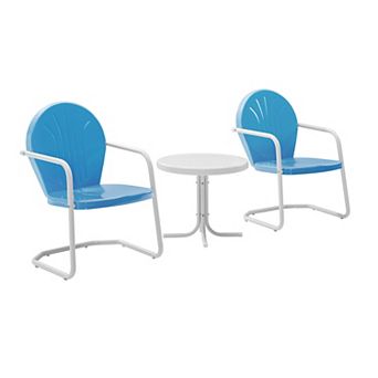 Griffith Metal Chairs & End Table 3 pc Set