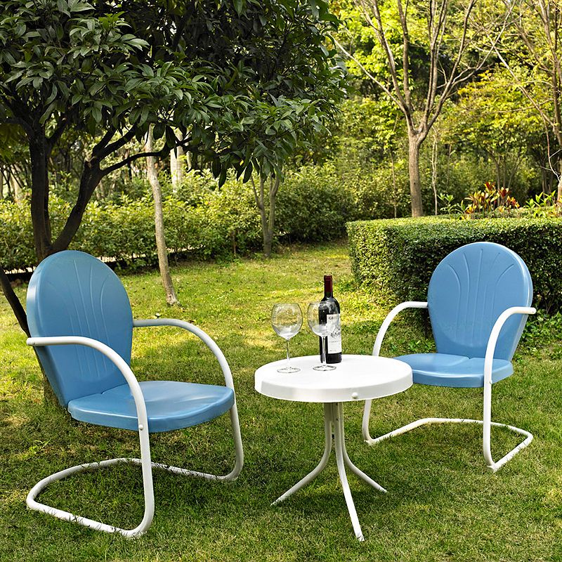 99669544 Griffith Metal Chairs & End Table 3-piece Set, Blu sku 99669544