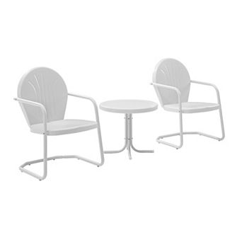 Griffith Metal Chairs & End Table 3 pc Set