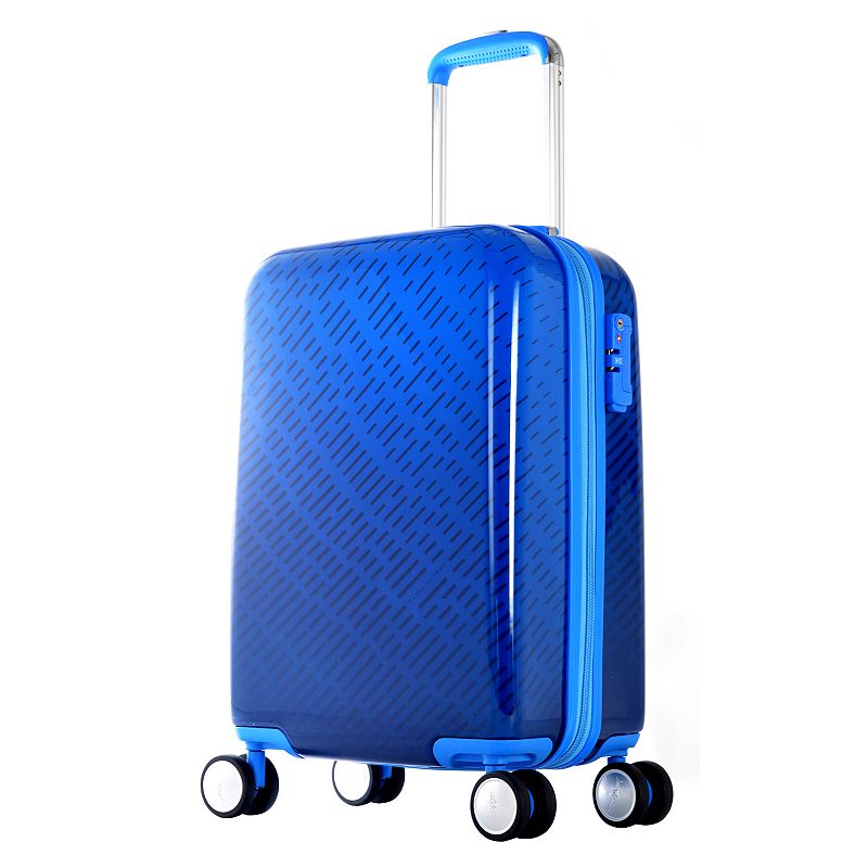 Olympia T-Line Gam Hardside Spinner Luggage, Blue, 21 Carryon