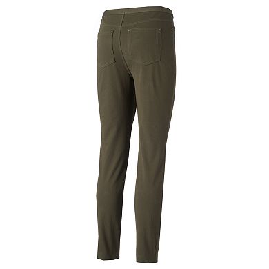 Women's Croft & Barrow® Classic Slim Straight-Leg Twill Pants