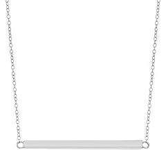 Initial bar necklace on sale kohls