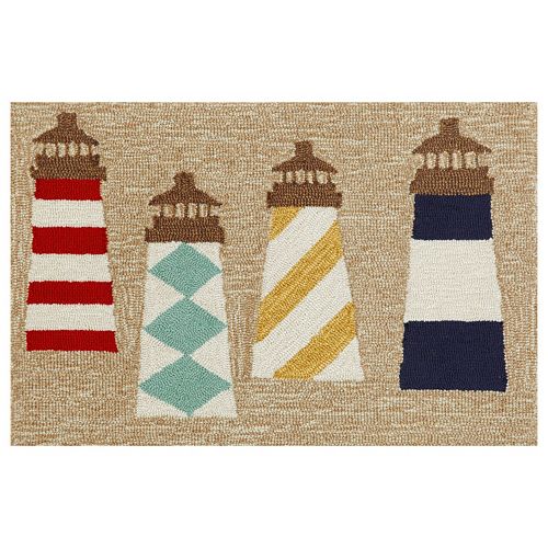 Trans Ocean Imports Liora Manne Frontporch Lighthouses Indoor Outdoor Rug